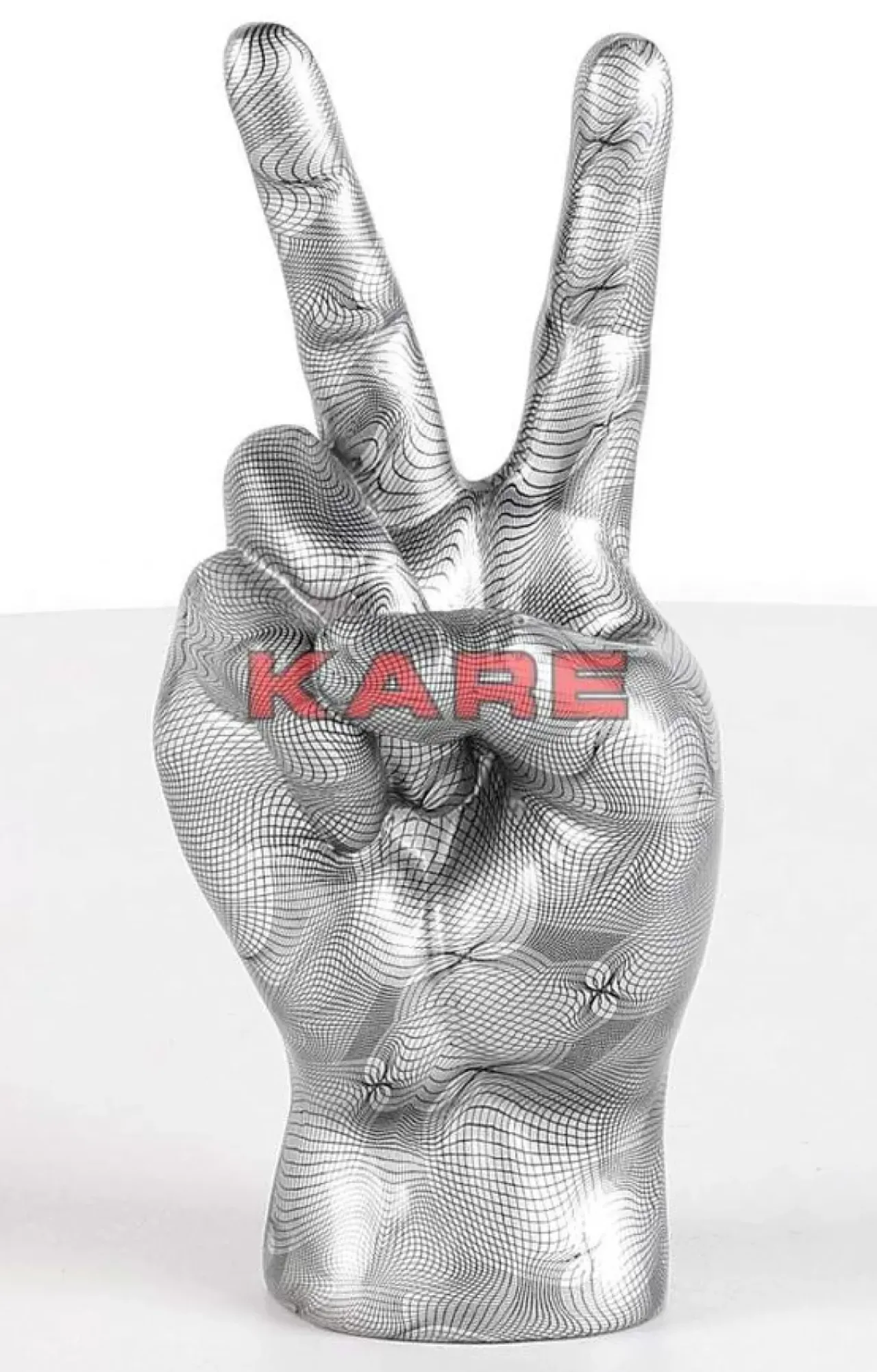 KARE Design Deko & Geschenkartikel-Deko Hand Victory Grau