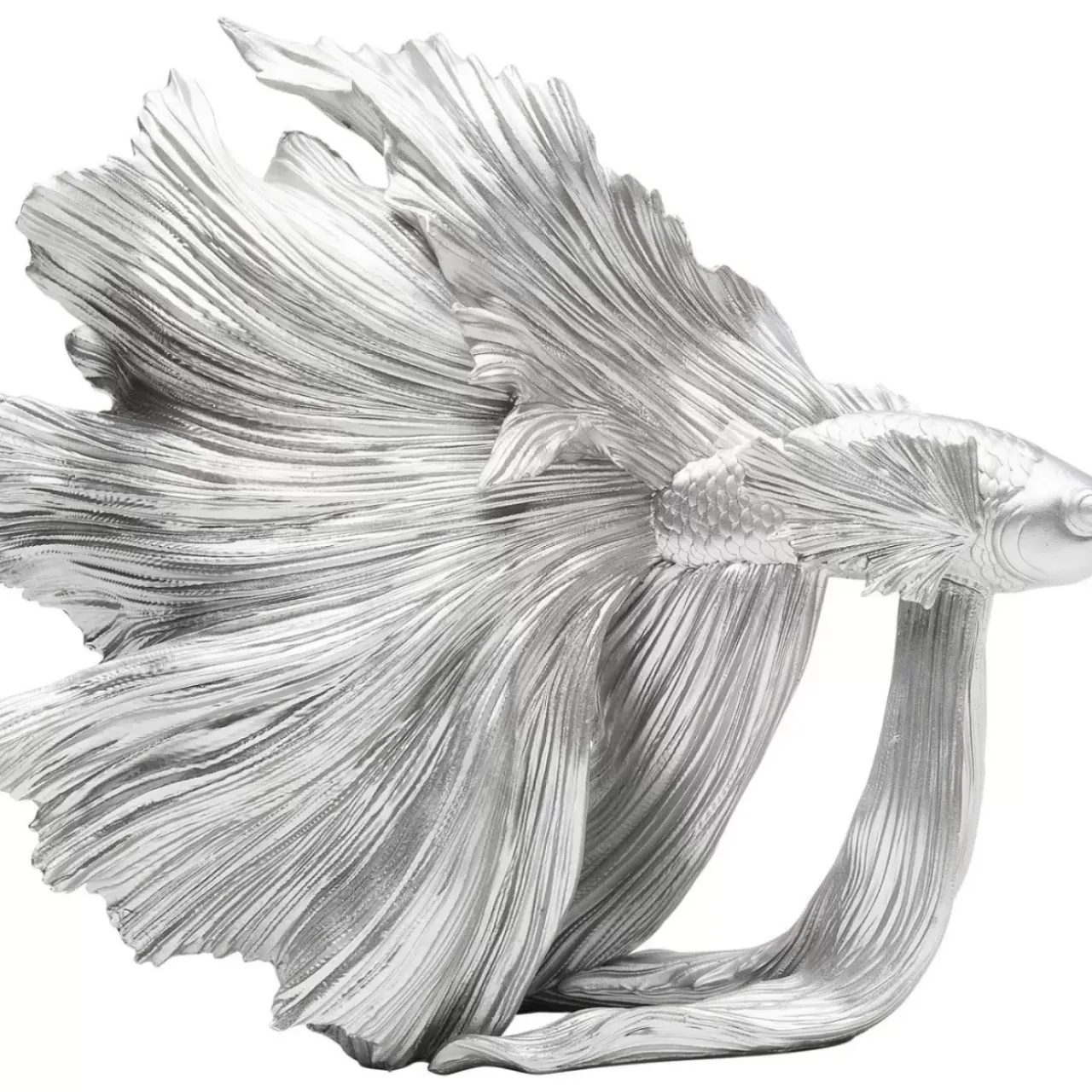 KARE Design Deko & Geschenkartikel-Deko Objekt Betta Fish Silber Klein