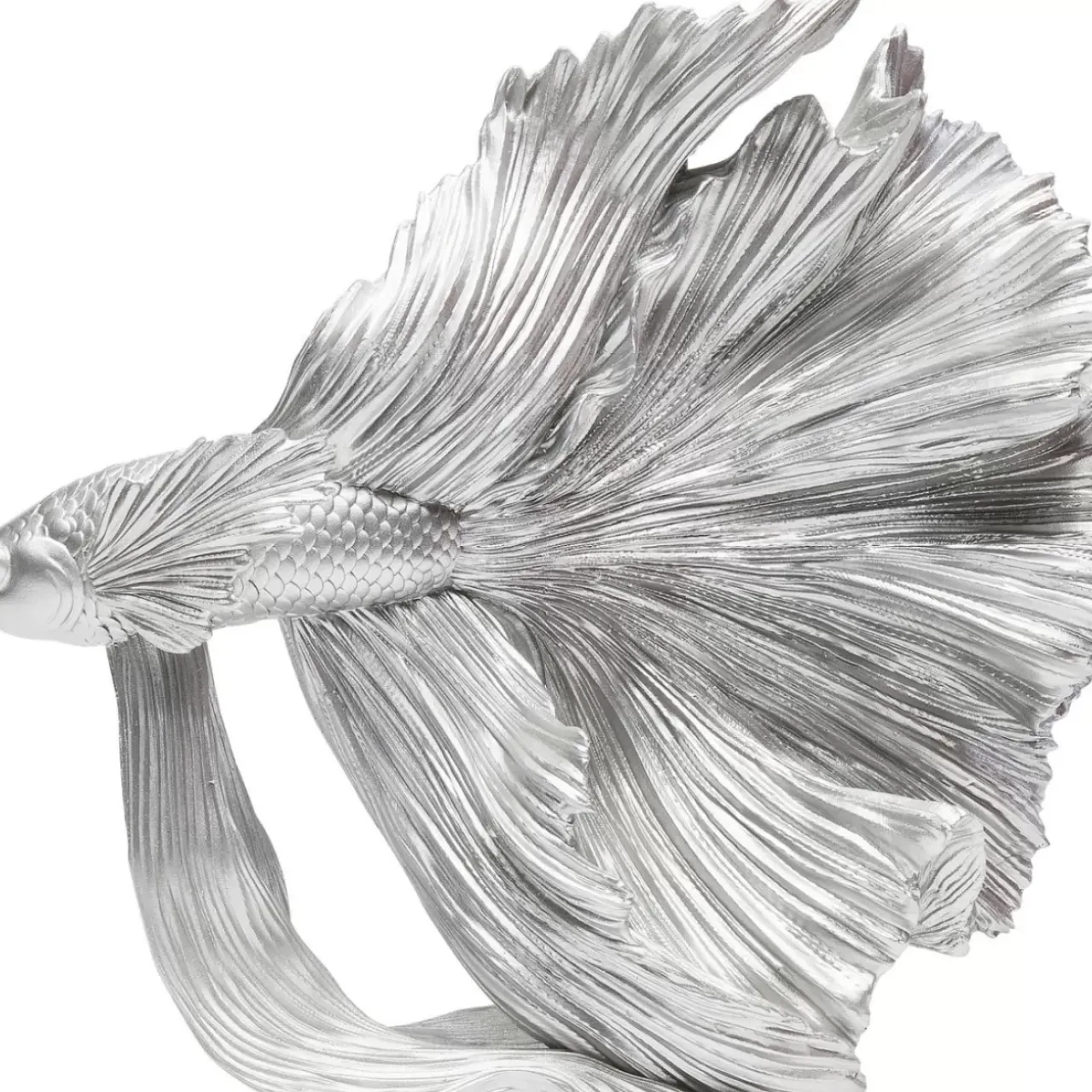 KARE Design Deko & Geschenkartikel-Deko Objekt Betta Fish Silber Klein