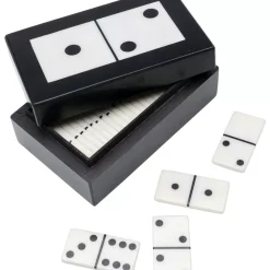 KARE Design Sonstiges & Zubehör Accessoires-Deko Objekt Domino Schwarz/Weis 14X5Cm
