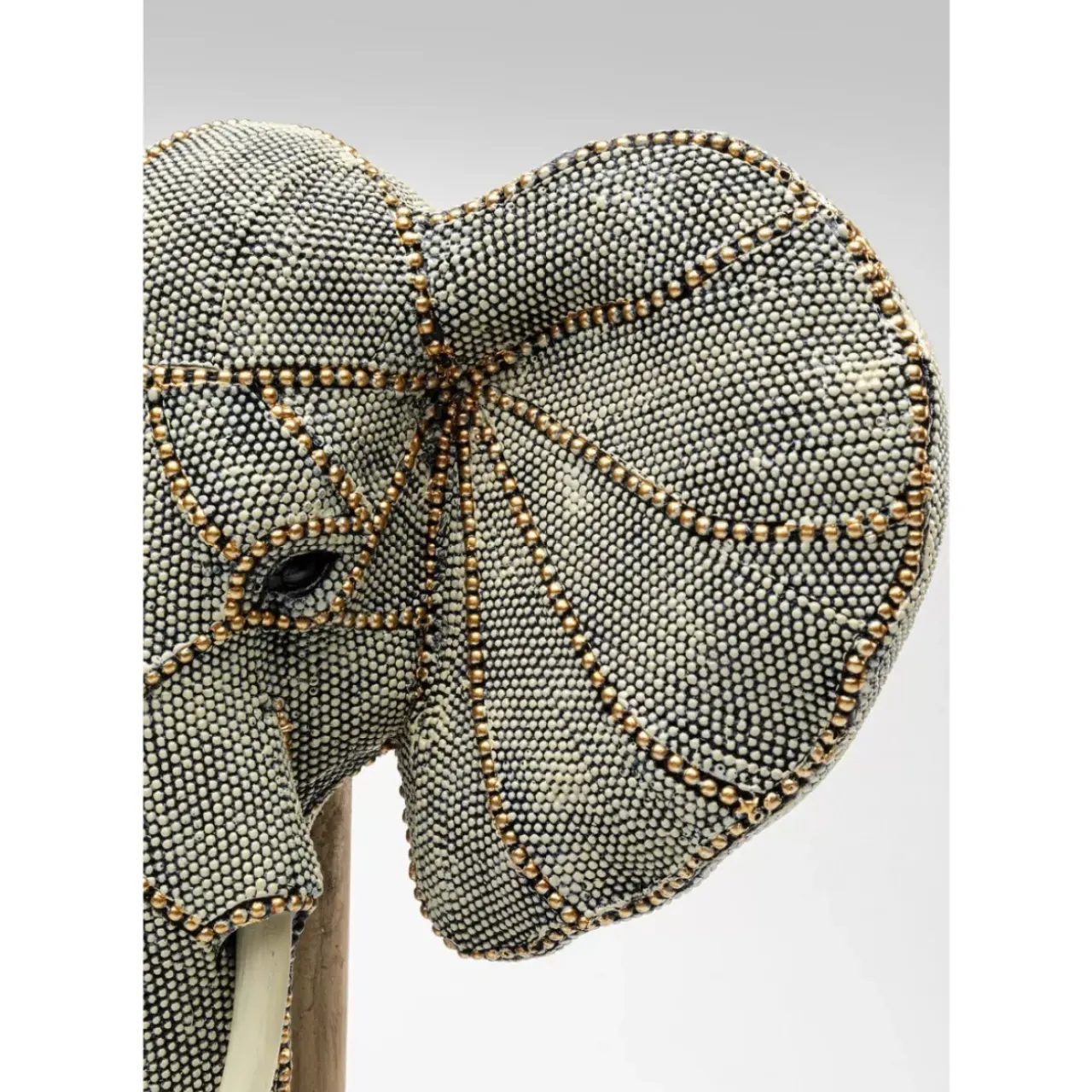 KARE Design Deko & Geschenkartikel-Deko Objekt Elephant Head Pearls 49Cm