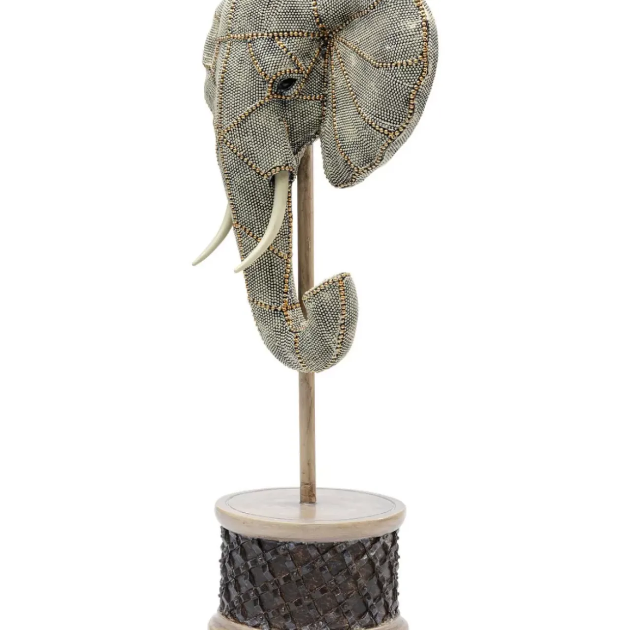 KARE Design Deko & Geschenkartikel-Deko Objekt Elephant Head Pearls 49Cm