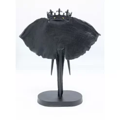 KARE Design Deko & Geschenkartikel-Deko Objekt Elephant Royal Schwarz 57Cm