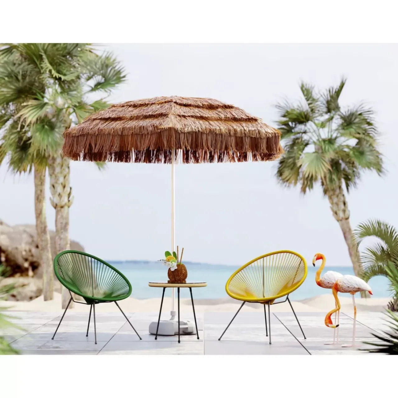 KARE Design Deko & Geschenkartikel-Deko Objekt Flamingo Road 75Cm