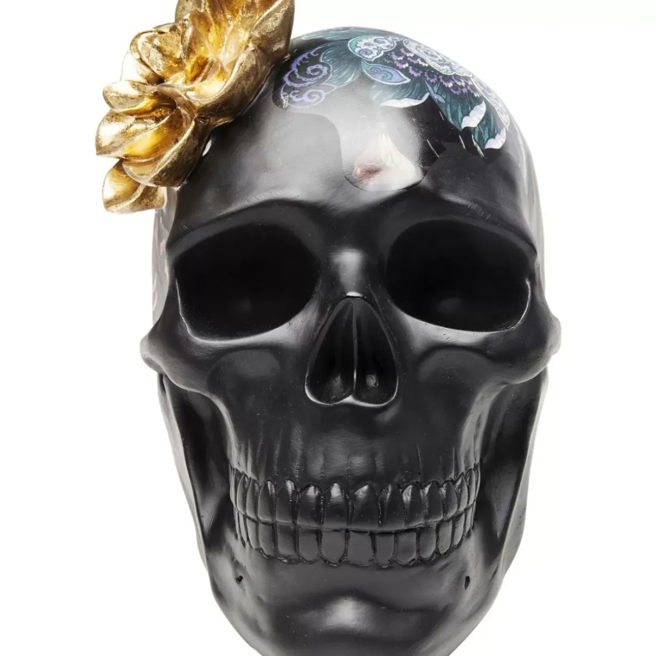 KARE Design Deko & Geschenkartikel-Deko Objekt Flower Skull 22Cm