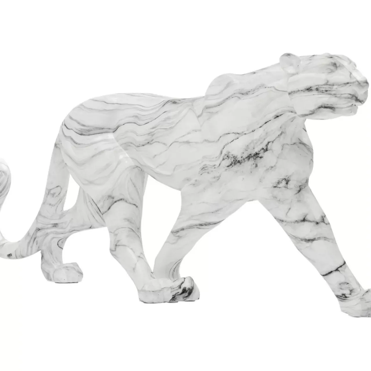 KARE Design Deko & Geschenkartikel-Deko Objekt Leopard Marble 129Cm