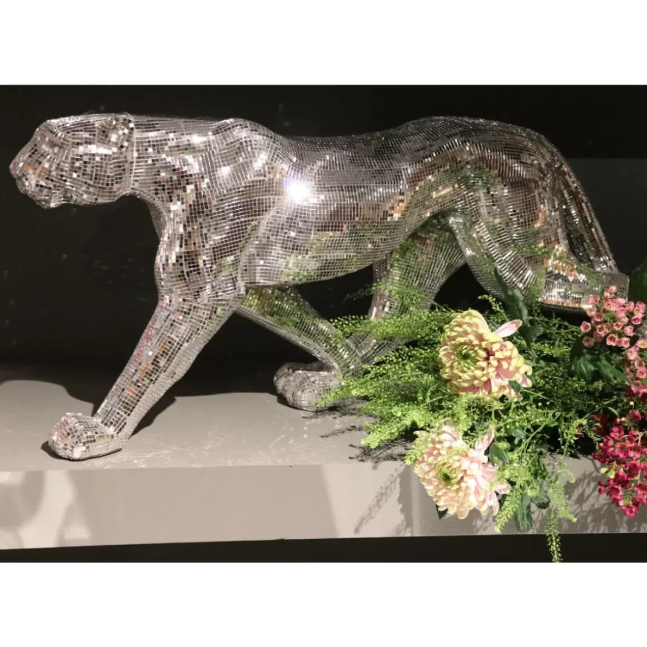 KARE Design Deko & Geschenkartikel-Deko Objekt Leopard Mosaic 95Cm