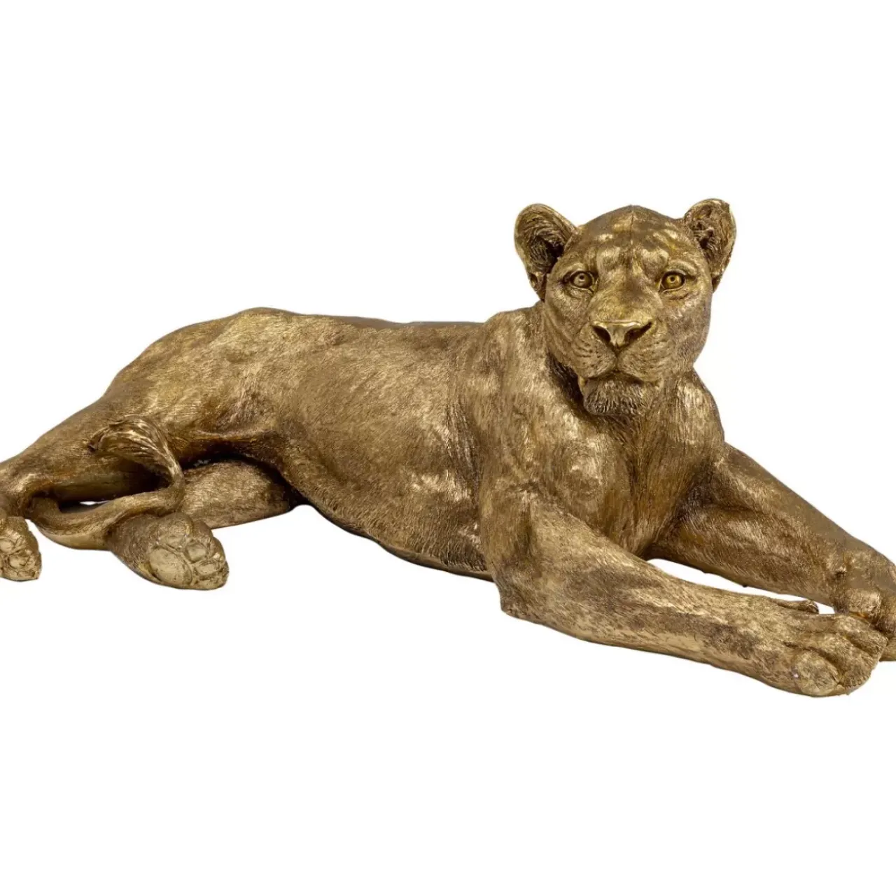 KARE Design Deko & Geschenkartikel-Deko Objekt Lion Gold 113Cm