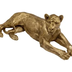 KARE Design Deko & Geschenkartikel-Deko Objekt Lion Gold 113Cm