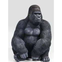 KARE Design Deko & Geschenkartikel-Deko Objekt Monkey Gorilla Side Xl Schwarz