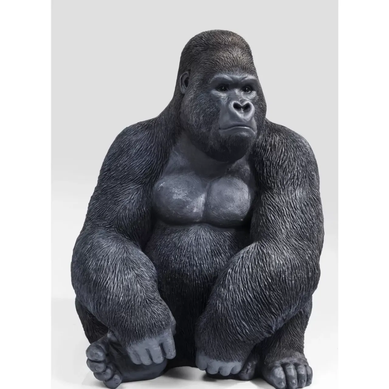 KARE Design Deko & Geschenkartikel-Deko Objekt Monkey Gorilla Side Xl Schwarz