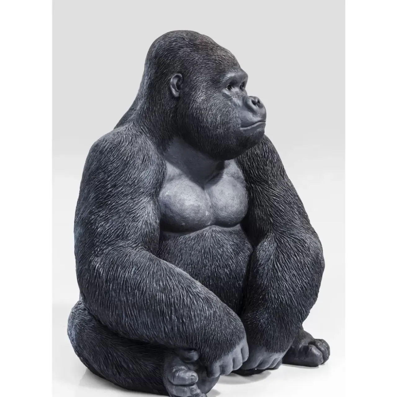 KARE Design Deko & Geschenkartikel-Deko Objekt Monkey Gorilla Side Xl Schwarz