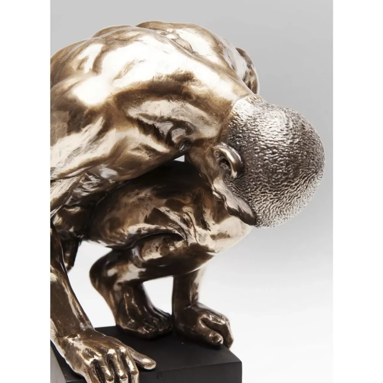 KARE Design Deko & Geschenkartikel-Deko Objekt Nude Man Stand Bronze 35Cm
