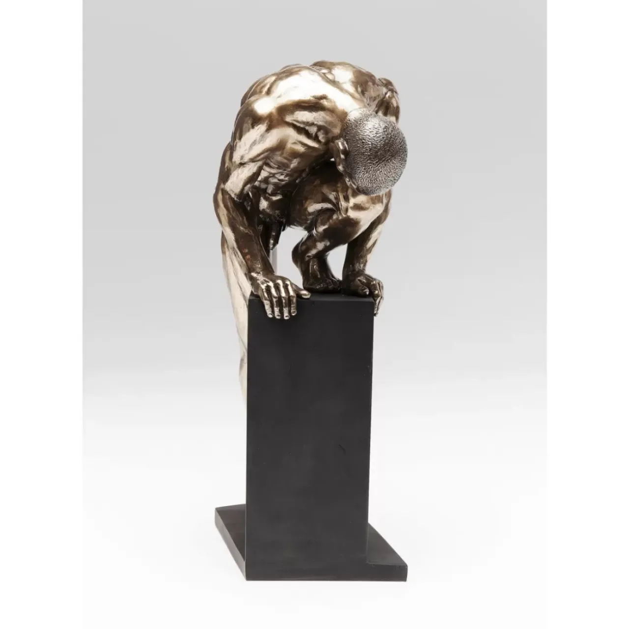 KARE Design Deko & Geschenkartikel-Deko Objekt Nude Man Stand Bronze 35Cm