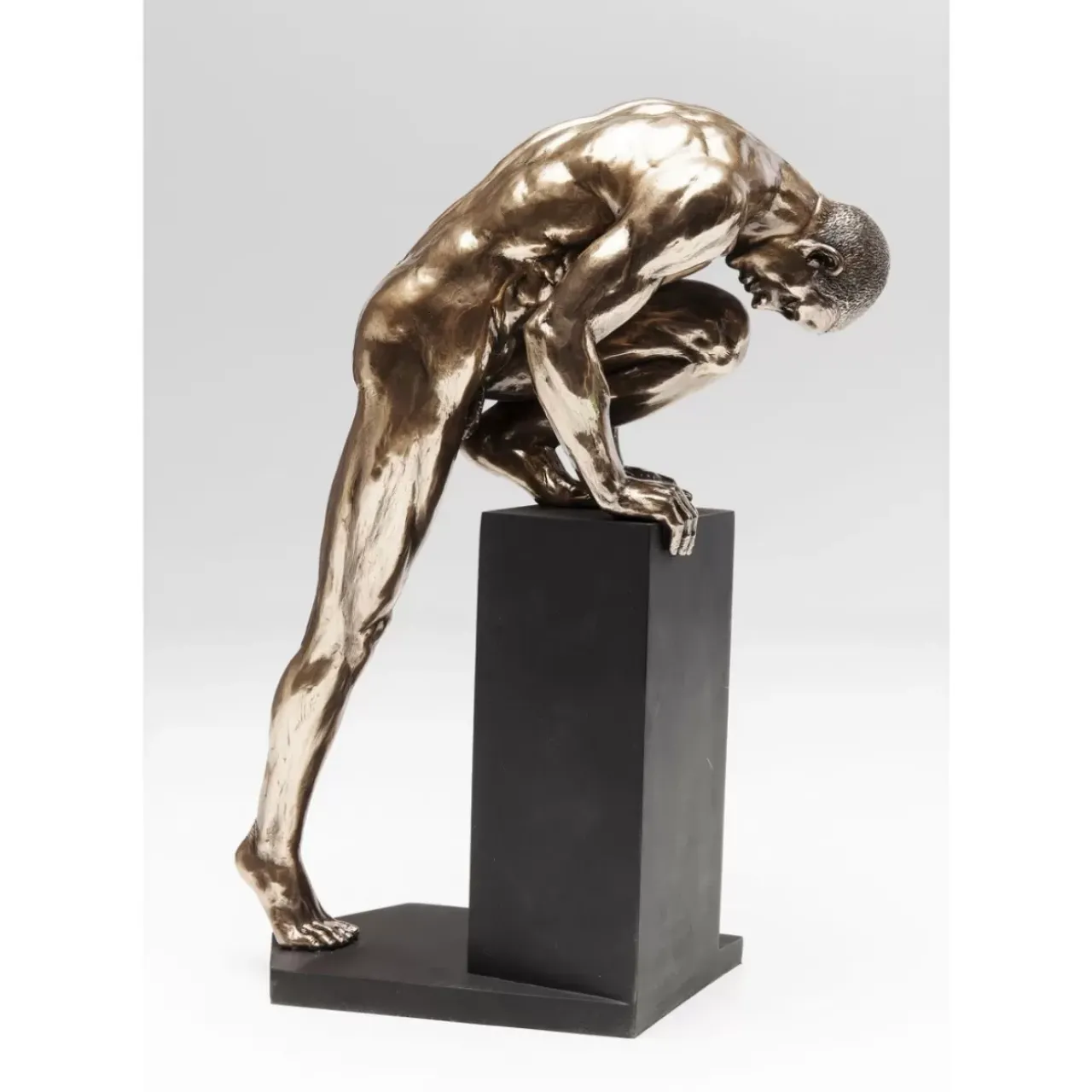 KARE Design Deko & Geschenkartikel-Deko Objekt Nude Man Stand Bronze 35Cm