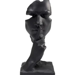 KARE Design Deko & Geschenkartikel-Deko Objekt Quiet Face Schwarz 31Cm