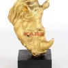 KARE Design Deko & Geschenkartikel-Deko Objekt Rhino Gold