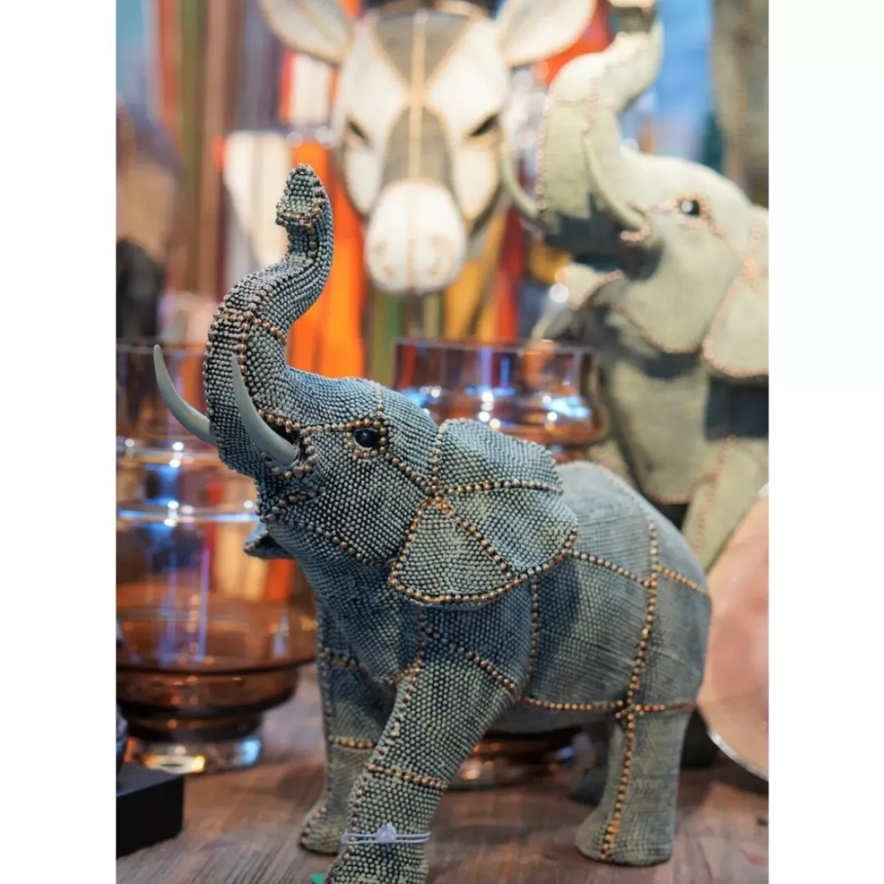 KARE Design Deko & Geschenkartikel-Deko Objekt Walking Elephant Pearls