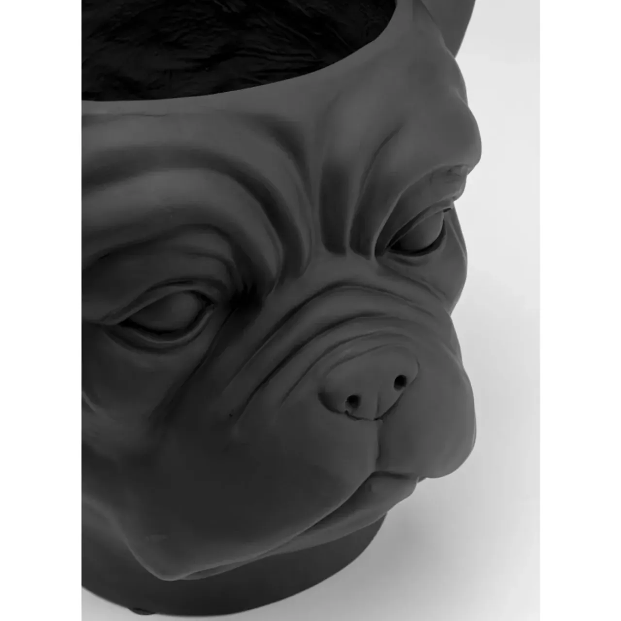 KARE Design Aufbewahrung & Ordnung-Deko Ubertopf Bulldog Schwarz