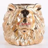 KARE Design Aufbewahrung & Ordnung-Deko Ubertopf Lion Gold