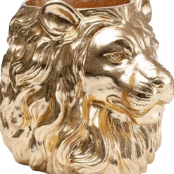 KARE Design Aufbewahrung & Ordnung-Deko Ubertopf Lion Gold