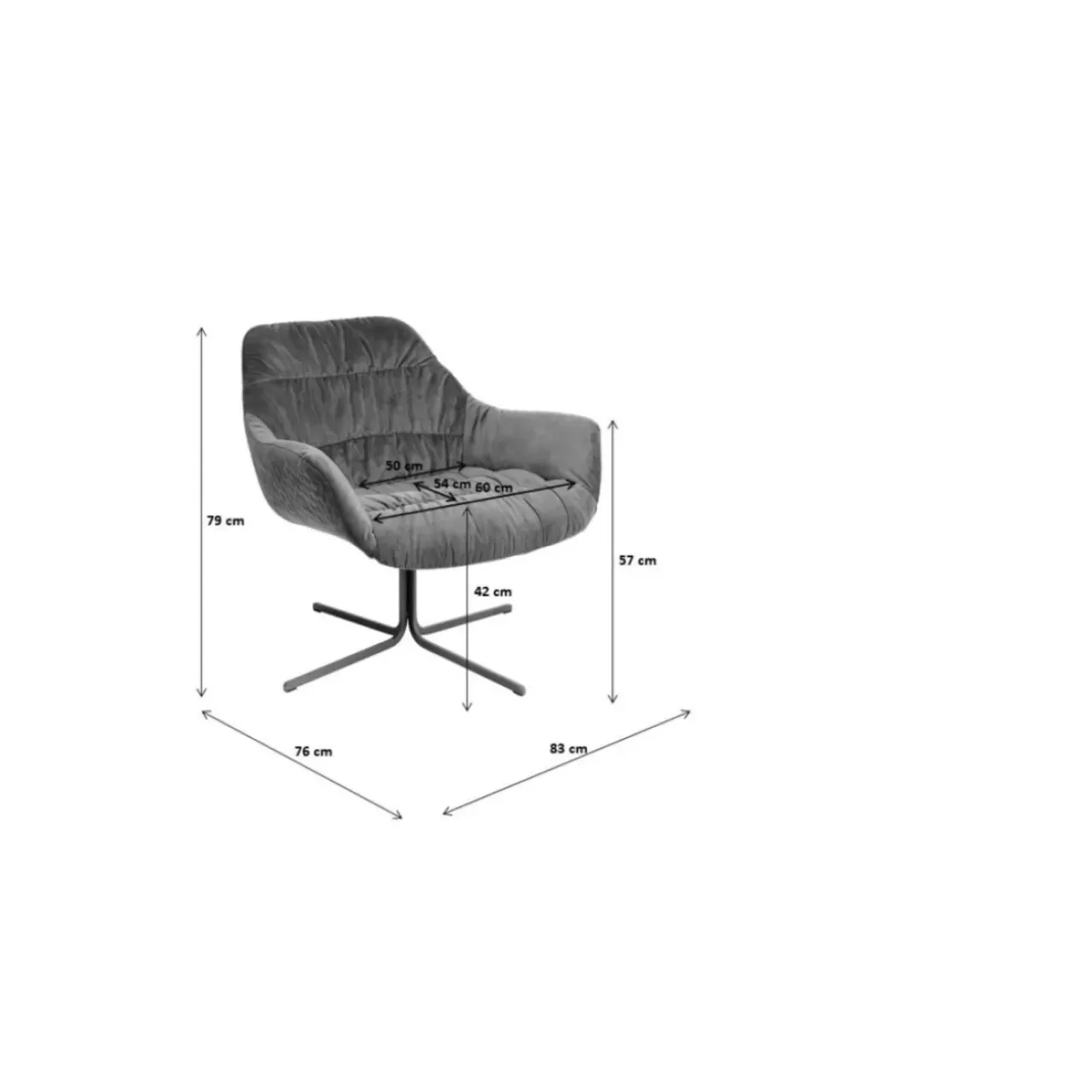 KARE Design Sessel-Drehsessel Bristol Grun