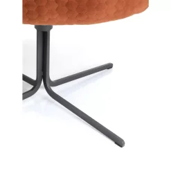 KARE Design Sessel-Drehsessel Bristol Rostrot