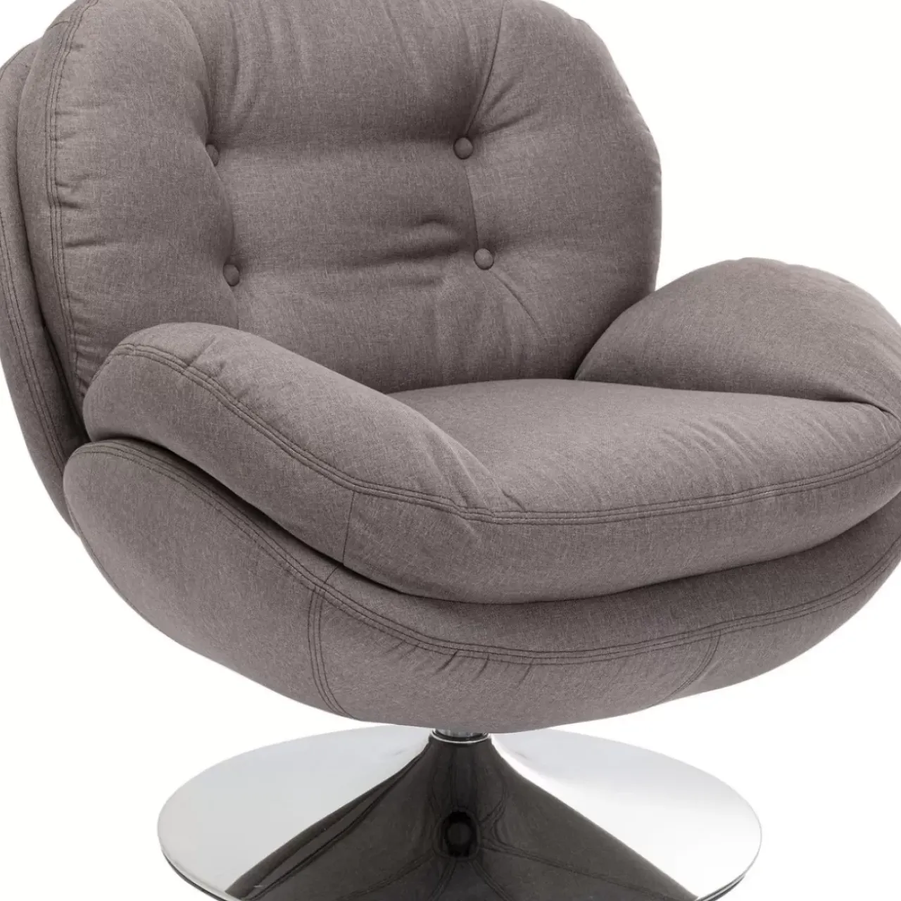 KARE Design Sessel-Drehsessel Cosy Grau