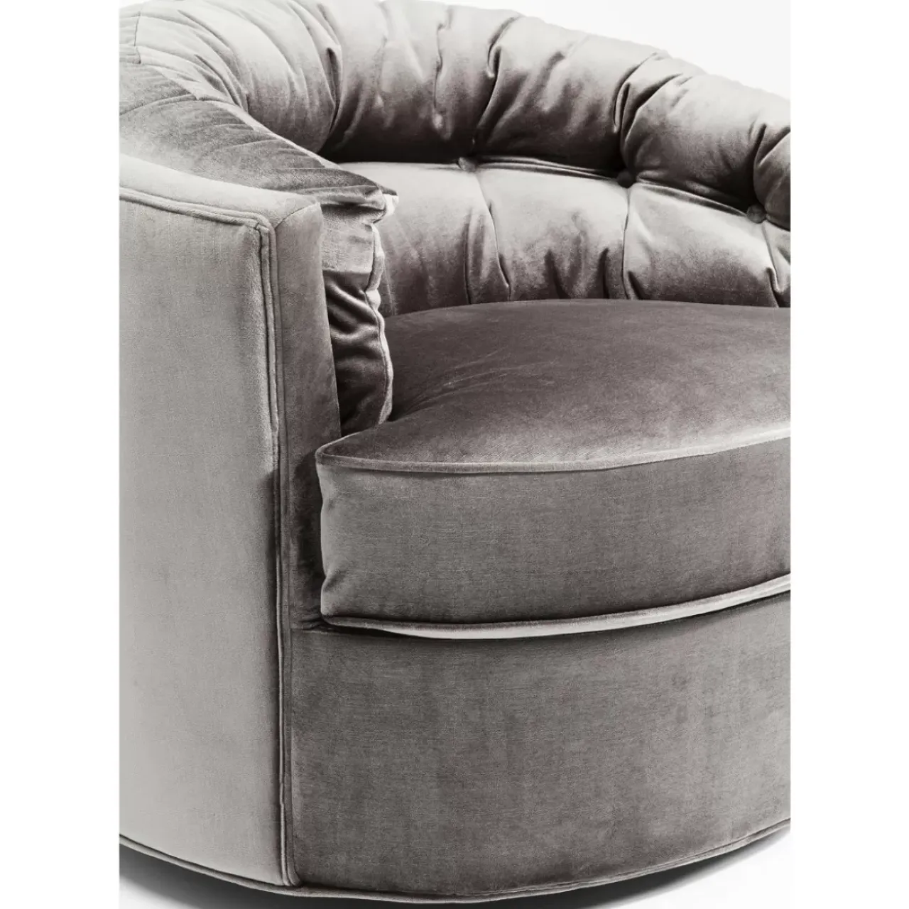 KARE Design Sessel-Drehsessel Music Hall Grau