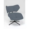 KARE Design Sessel-Drehsessel Toledo Dunkelblau