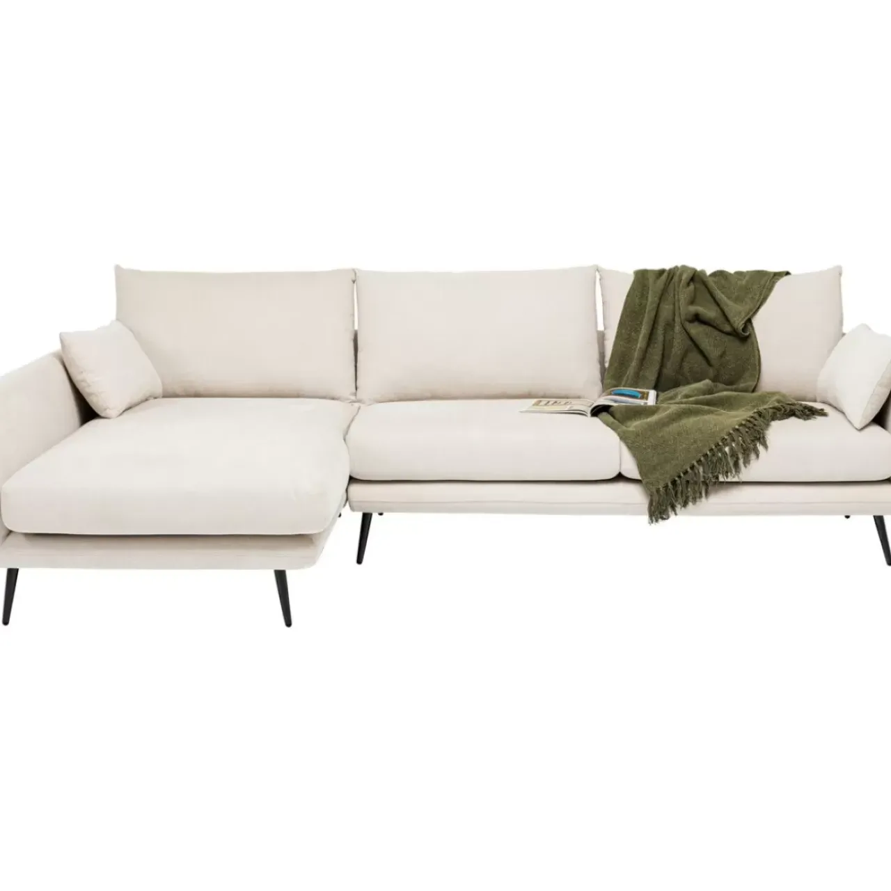 KARE Design Sofas & Couches-Ecksofa Amalfi Links Creme 275Cm