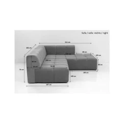 KARE Design Sofas & Couches-Ecksofa Belami Amber Rechts