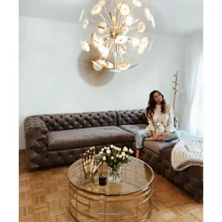 KARE Design Sofas & Couches-Ecksofa Desire Velvet Silbergrau R