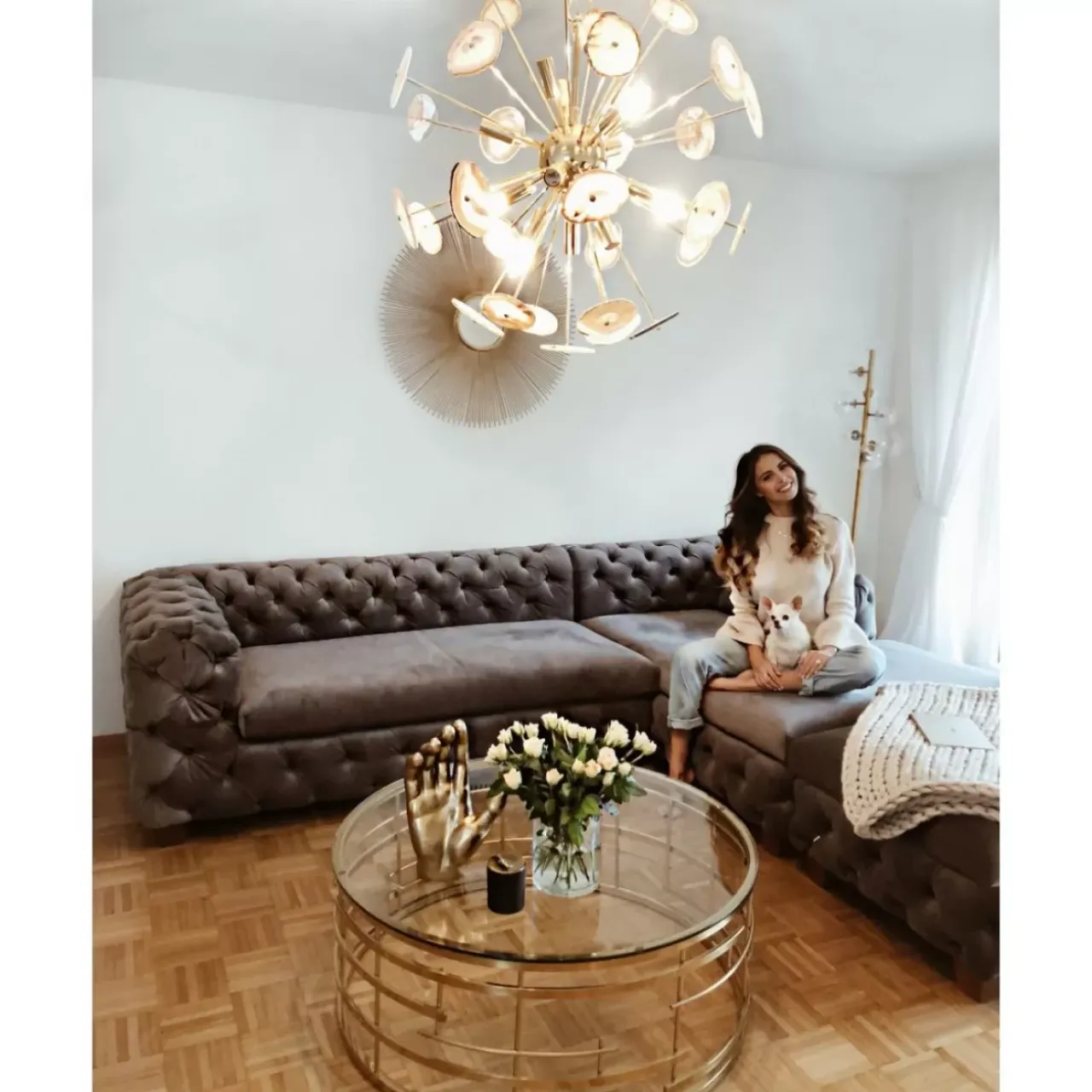 KARE Design Sofas & Couches-Ecksofa Desire Velvet Silbergrau R