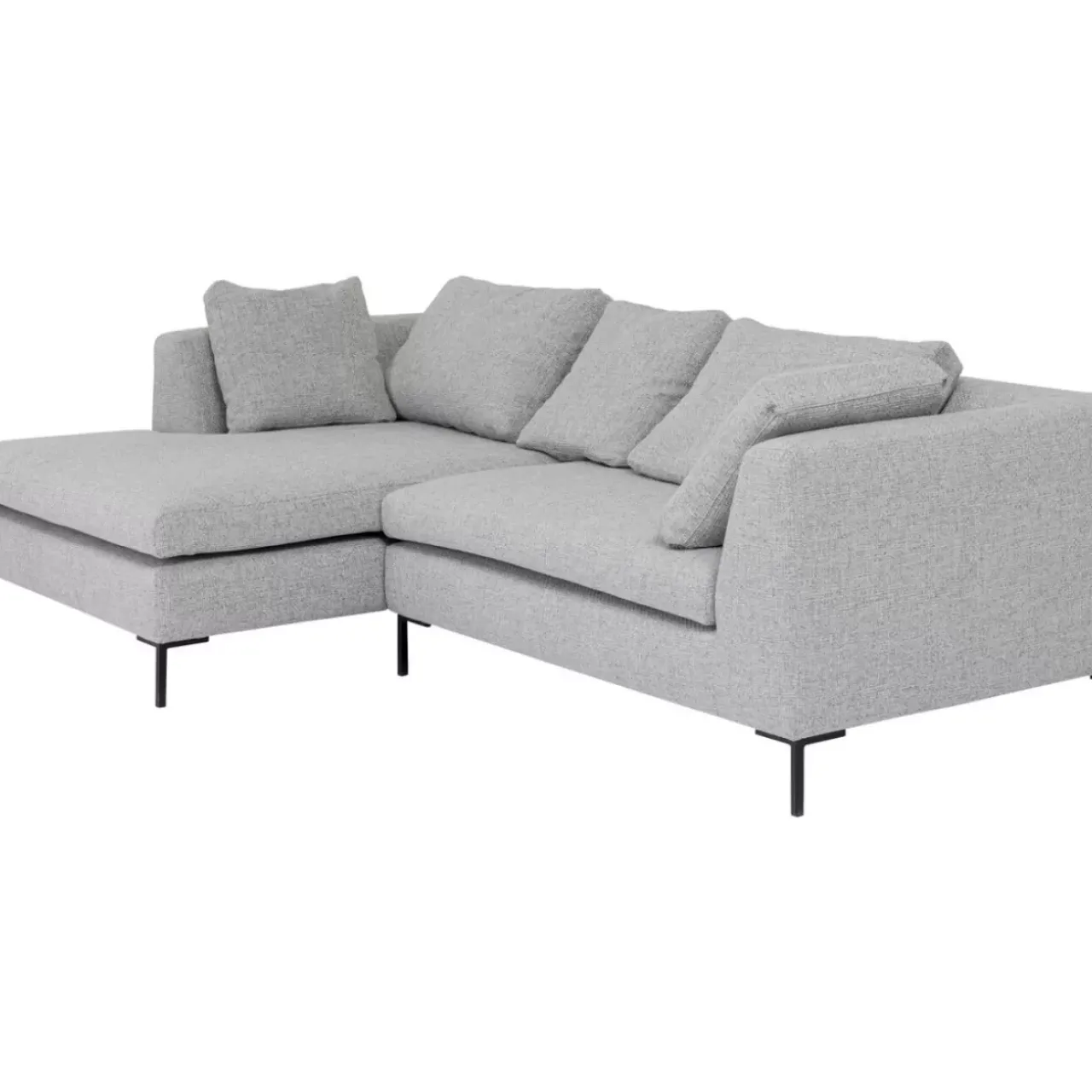 KARE Design Sofas & Couches-Ecksofa Gianni Dolce Hellgrau Links