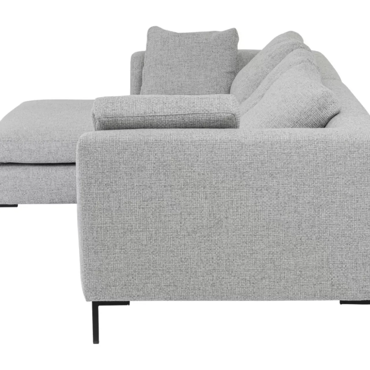 KARE Design Sofas & Couches-Ecksofa Gianni Dolce Hellgrau Links