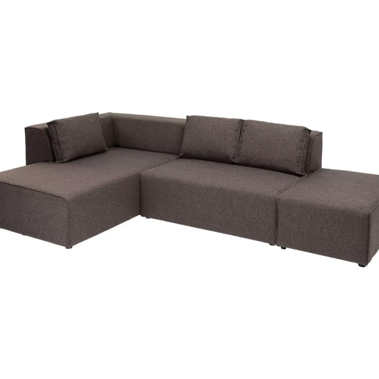 KARE Design Sofas & Couches-Ecksofa Infinity Dolce Braun Links