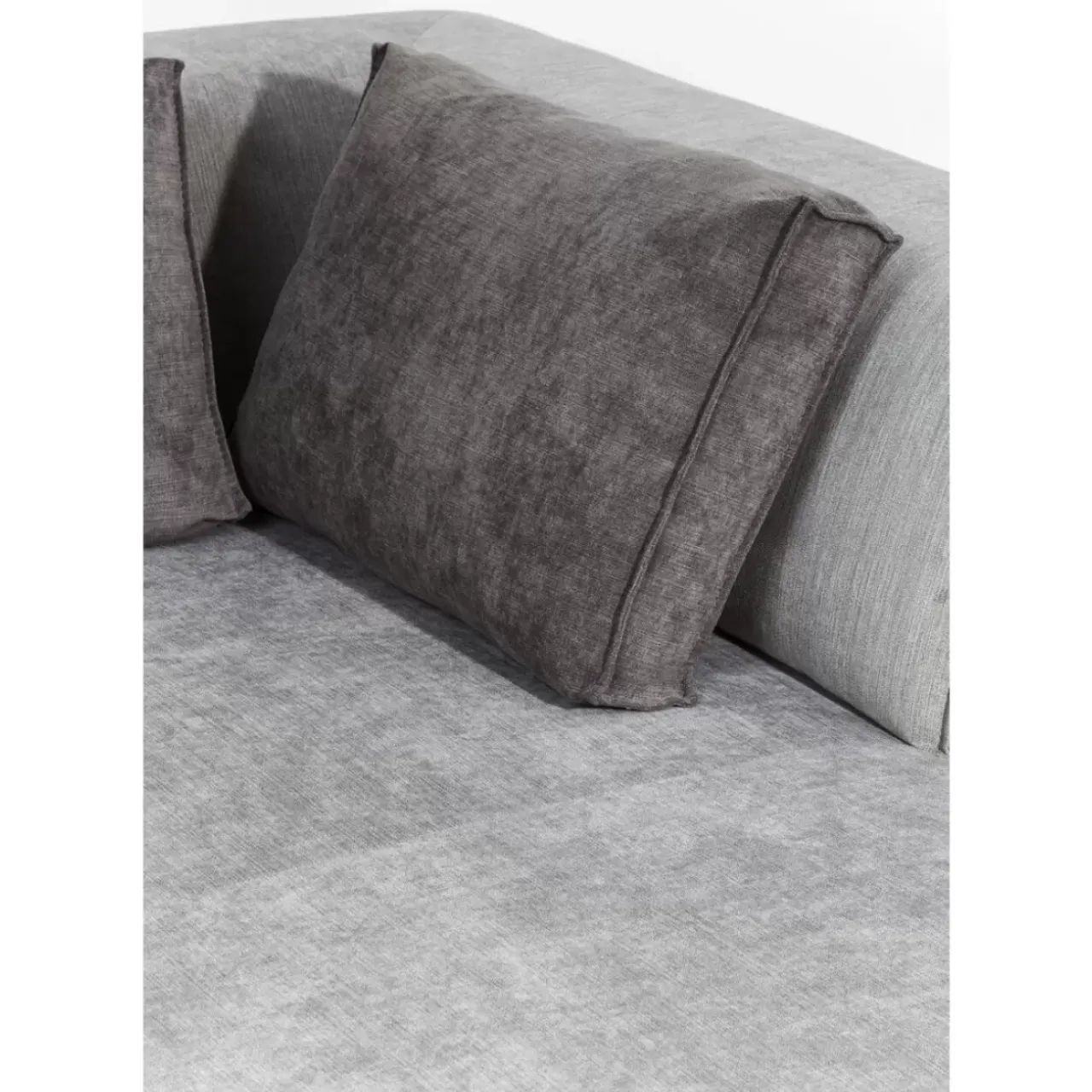 KARE Design Sofas & Couches-Ecksofa Infinity Ottomane Grau Links