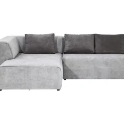KARE Design Sofas & Couches-Ecksofa Infinity Ottomane Grau Links