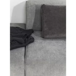 KARE Design Sofas & Couches-Ecksofa Infinity Ottomane Grau Links