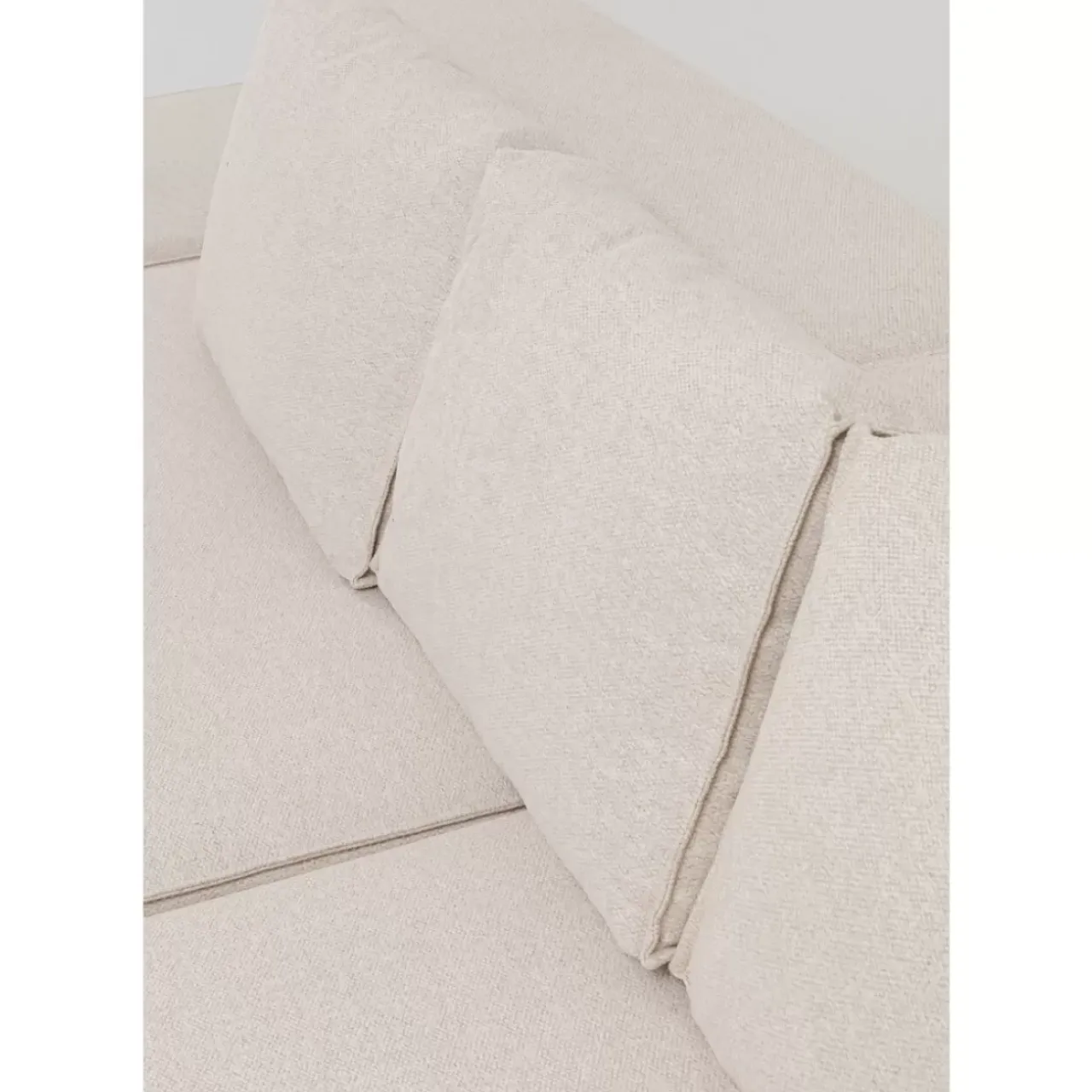 KARE Design Sofas & Couches-Ecksofa Infinity Ottomane Creme Rechts