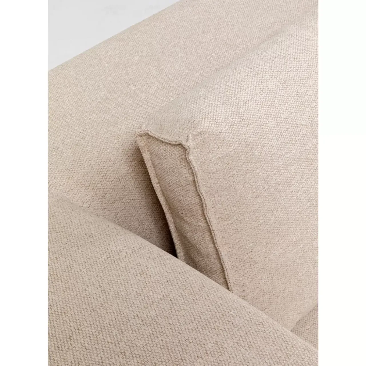 KARE Design Sofas & Couches-Ecksofa Infinity Ottomane Creme Links