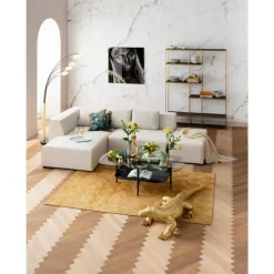 KARE Design Sofas & Couches-Ecksofa Infinity Ottomane Creme Links