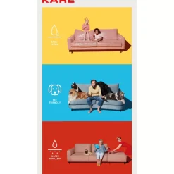KARE Design Sofas & Couches-Ecksofa Infinity Ottomane Creme Links