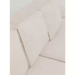 KARE Design Sofas & Couches-Ecksofa Infinity Ottomane Creme Links