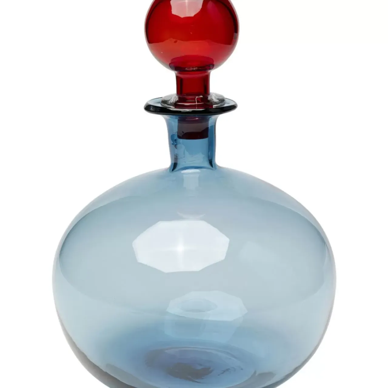 KARE Design Aufbewahrung & Ordnung-Flasche Honeymoon Lid Blau 25