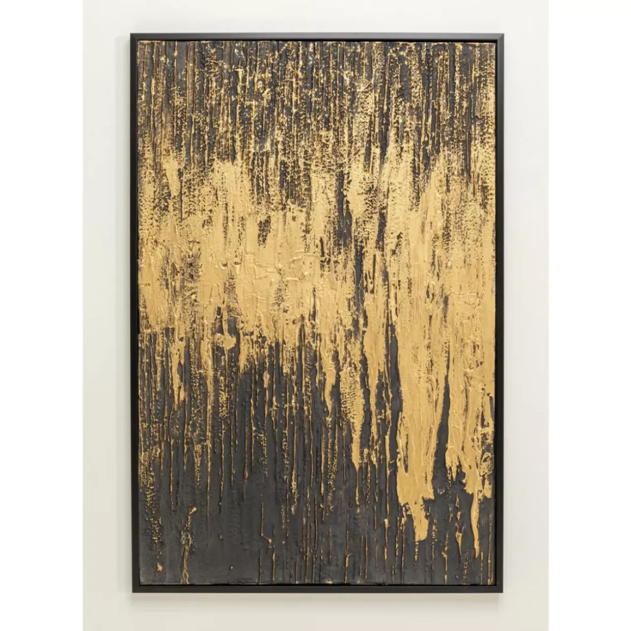 KARE Design Bilder-Gerahmtes Bild Abstract Schwarz 80X120Cm