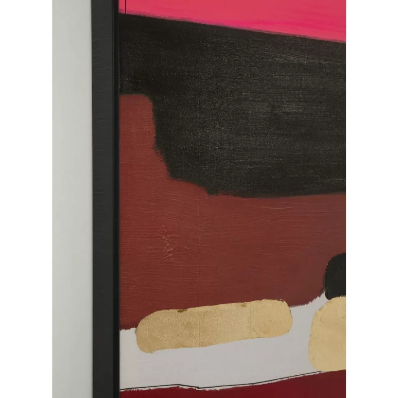 KARE Design Bilder-Gerahmtes Bild Abstract Shapes Pink 73X143Cm
