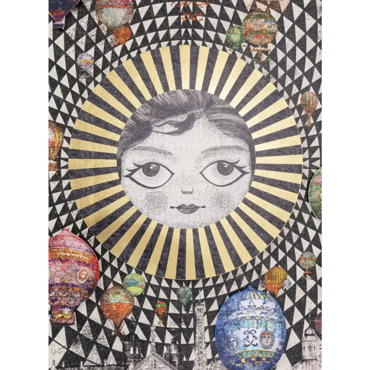 KARE Design Bilder-Gerahmtes Bild Balloons 110X174Cm