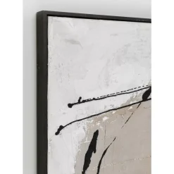 KARE Design Bilder-Gerahmtes Bild Dust Grau 100X100Cm